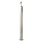 Horizontal or stair square stainless steel newel #AI-PNCARRE33